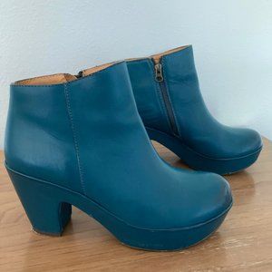 Kork-Ease Marlo Ankle boot Peacock Blue Sz9.5
